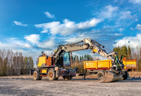 Mobile graafmachine Landbouw